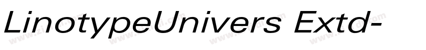 LinotypeUnivers Extd字体转换